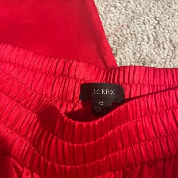 FLASH SALE! ❣️J. Crew Red Silk Pants! - Picture 4 of 5